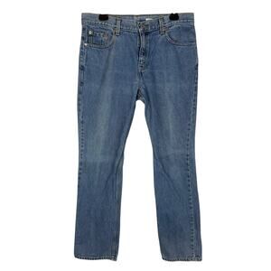 Levi's 505 Jeans Women 13 JR Blue Denim Mid-Rise Regular Fit Straight‎ Leg